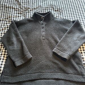 Aerie Black Textured Sweater